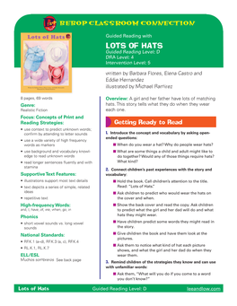Lots of Hats Lesson Plan