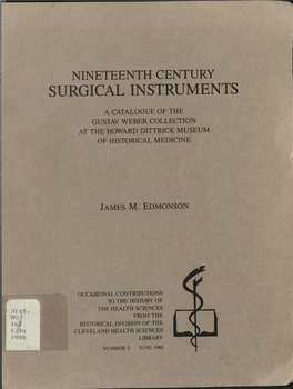 Nineteenth Century Surgical Instruments