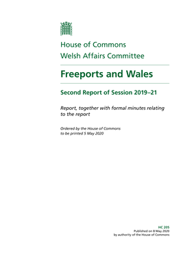 Freeports and Wales