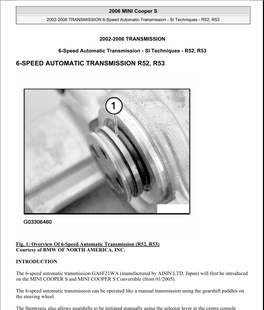 6-Speed Automatic Transmission R52, R53