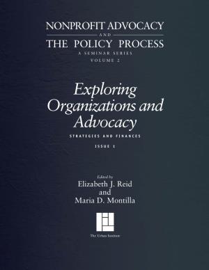 Exploring Organizations and Advocacy STRATEGIES and FINANCES