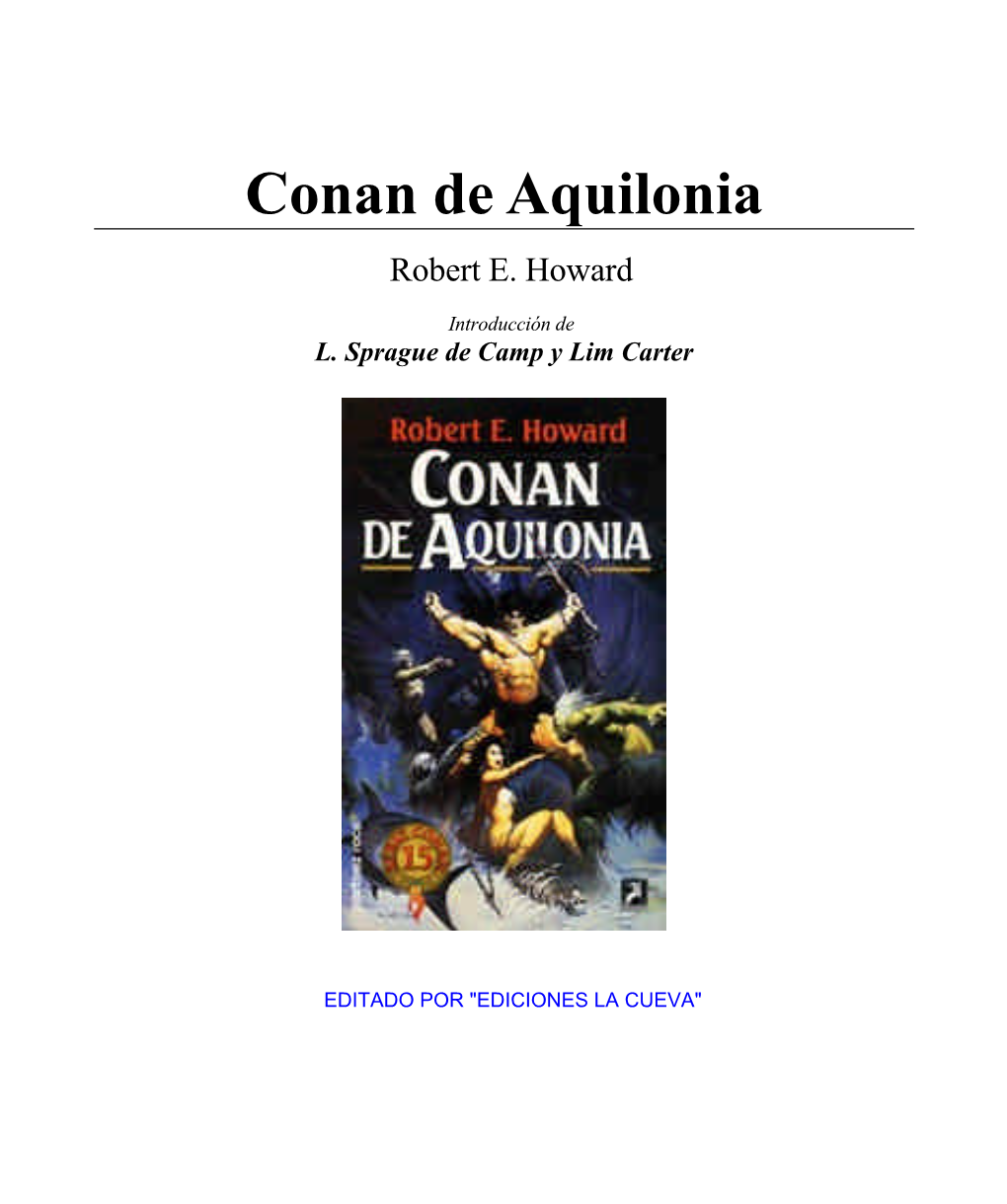 Conan De Aquilonia Robert E
