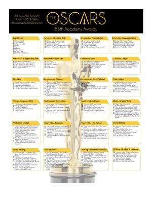 86Th Academy Awards