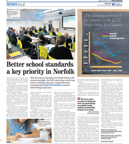 Better School Standards a Key Priority in Norfolk