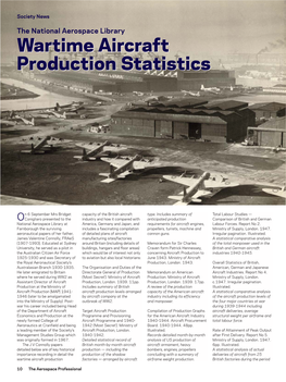 World War II Aircraft Production Statistics