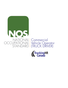 National Occupational Standard for Commercial Vehicle Operator Here