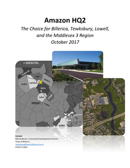 Amazon HQ2 the Choice for Billerica, Tewksbury, Lowell, and the Middlesex 3 Region October 2017