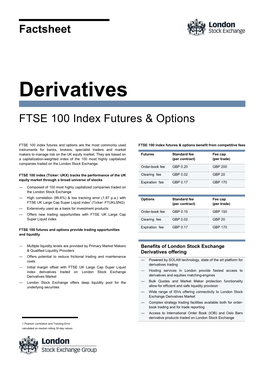 FTSE 100 Index Futures & Options