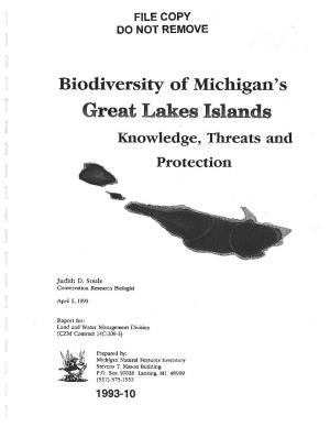 Biodiversity of Michigan's Great Lakes Islands