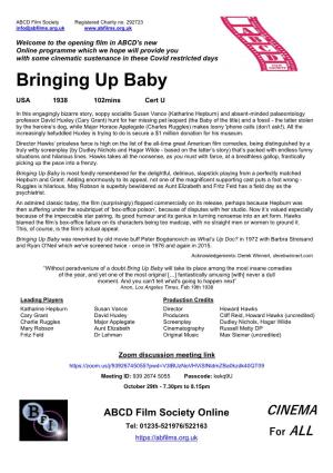 ABCD Online Programme Note Bringing up Baby 20