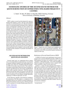 Systematic Studies of the Second Sound Method for Quench Detection of Superconducting Radio Frequency Cavities L