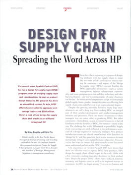 Design for Supply Chain