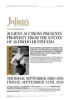 Julien's Auctions Presents Property from the Estate