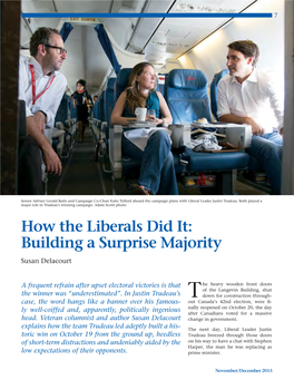 How the Liberals Did It: Building a Surprise Majority Susan Delacourt