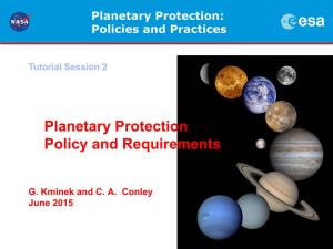 Planetary Protection and Article IX Of