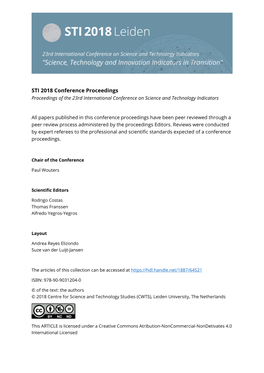 Trade Journals in Bibliometric Databases and Their Influences on Indicator Calculations*