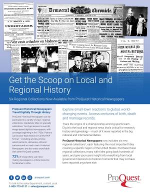 Historical Newspapers Regional Collections Brochure