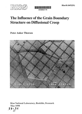 The Influence of the Grain Boundary Structure on Diffusional Creep