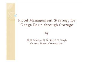 Flood Management Strategy for Ganga Basin Through Storage