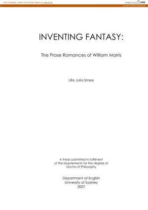 The Prose Romances of William Morris