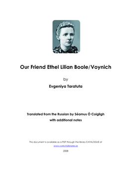 Ethel Lilian Boole Voynich.Pdf