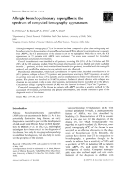 The Spectrum of Computed Tomography Appearances