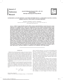 Supercritical-Flow Deposits and Their Distribution in a Submarine Channel System, Middle Eocene, Ainsa Basin, Spanish Pyrenees