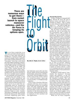 The Flight to Orbit