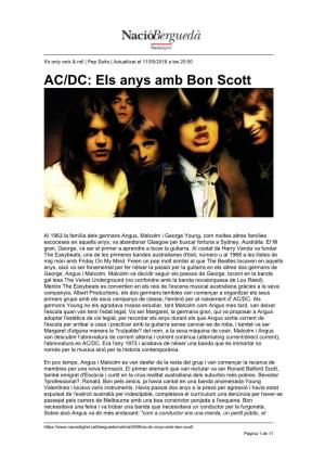 AC/DC: Els Anys Amb Bon Scott