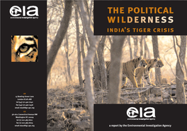 The Political Wilderness India’S Tiger Crisis