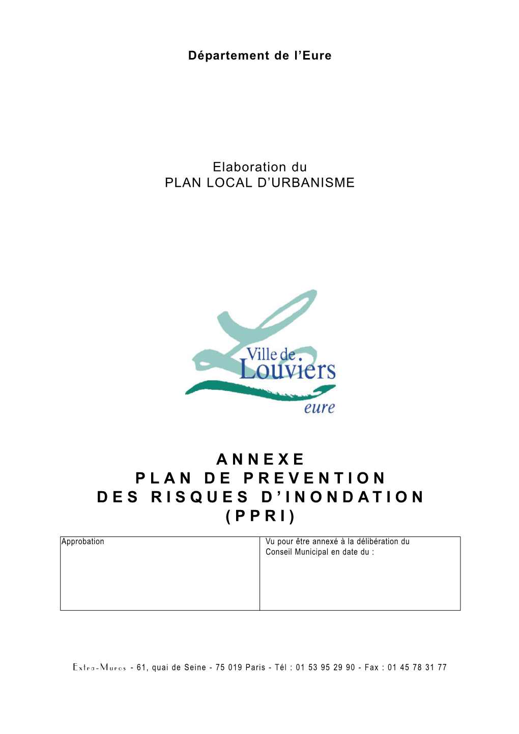 Annexe Plan De Prevention Des Risques D'inondation