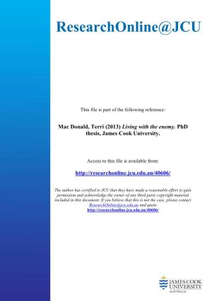 Mac Donald, Terri (2013) Living with the Enemy. Phd Thesis, James Cook University