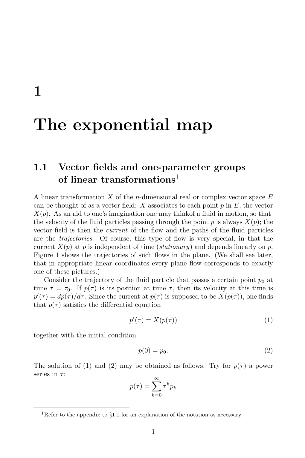 The Exponential Map