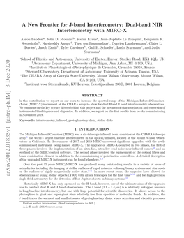 A New Frontier for J-Band Interferometry: Dual-Band NIR Interferometry with MIRC-X