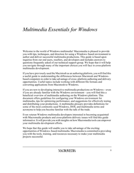 MM Essentials for Windows