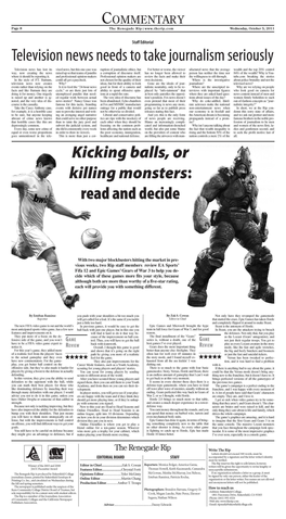 Kicking Balls, Or Killing Monsters