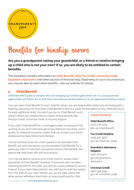 Benefits for Kinship Carers