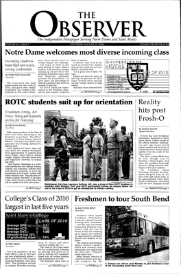 Freshmen to Tour South Bend Largest in Last Five Years by KAITLYNN RIELY News Writer