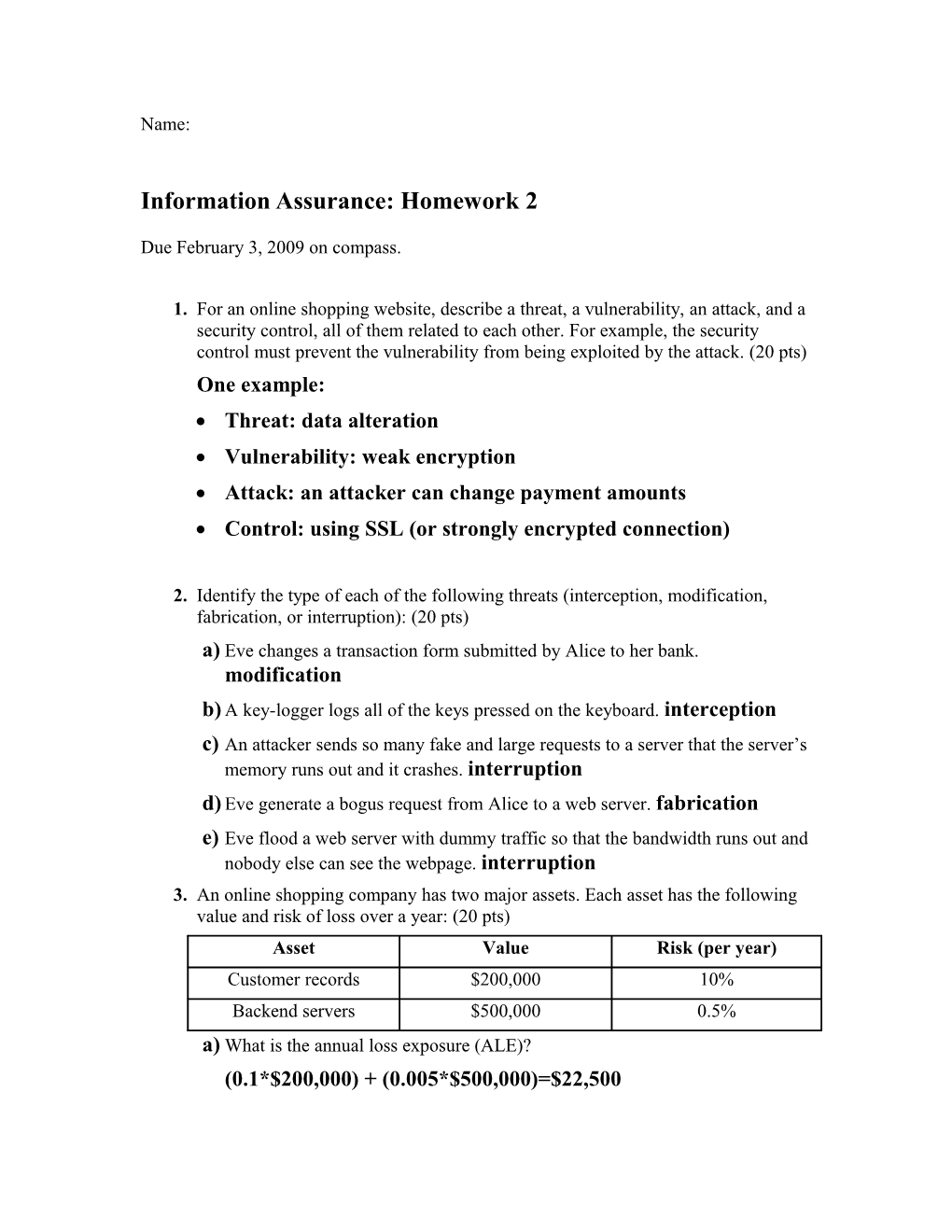 Information Assurance Homework 1 s1