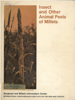 I Nsect and Other Animal Pests of Millets&gt;