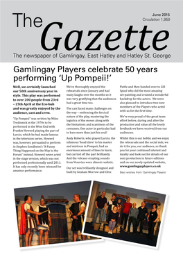 Gamlingay Players Celebrate 50 Years Performing 'Up Pompeii!'