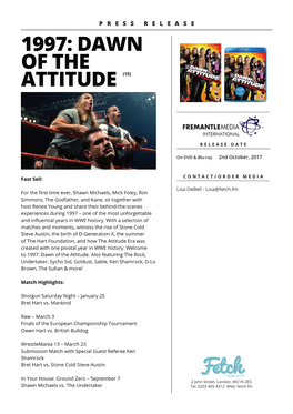 1997- Dawn of the Attitude Press Release.Indd