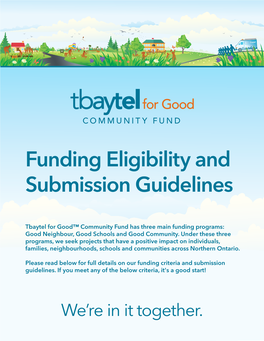 Funding Eligibility and Submission Guidelines