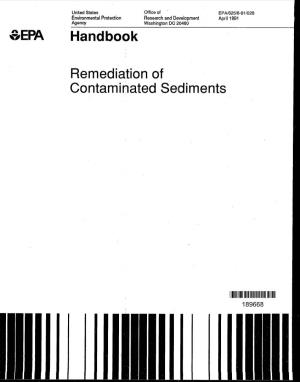 Handbook: Remediation of Contaminated Sediments