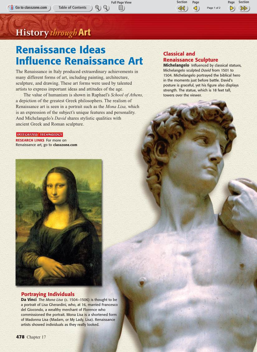 Renaissance Ideas Influence Renaissance