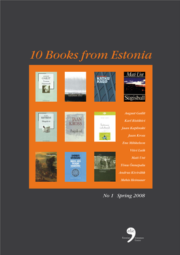10 Books from Estonia