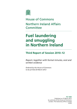 Fuel Laundering and Smuggling in Northern Ireland