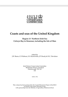 Region 13. Northern Irish Sea: Colwyn Bay to Stranraer Including the Isle of Man 1996 Region 14