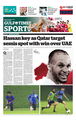 Hassan Key As Qatar Target Semis Spot with Win Over