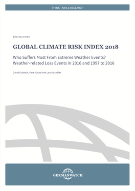 Global Climate Risk Index 2018